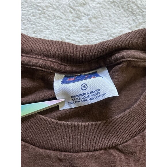 Vintage Y2K Cleveland Brown Pixel Helmet Graphic T-shirt Size Medium - Picture 4 of 8